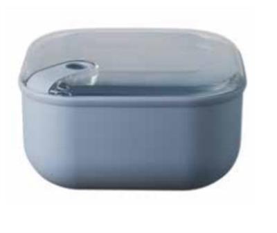 Ciotola pervinca quadra con griglia cm.19,5x19,5x10,5h. lt.2   M6652PV