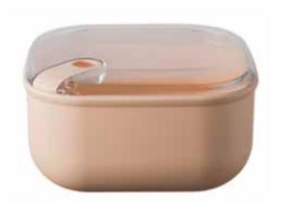 Ciotola cipria quadra con griglia cm.19,5x19,5x10,5h. lt.2   M6652CI