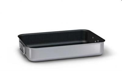 Rostiera alluminio antiaderente 2/M alta cm.40x28x8,0h   ALSA150S40