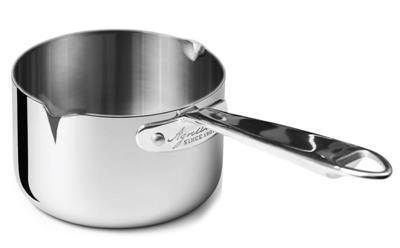 Casseruola 1 manico alta aluinox con becchi d.14x8h 1907 ALUM10514