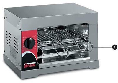 Tostiera 4Q Y11 Sirman  CE 230V 1600W a 4 pinze