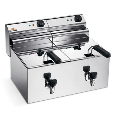 Friggitrice Eldorado 2 vasche da lt.8x2 R CE 230V 3000W a vasca