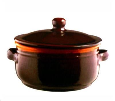 Tegame terracotta con coperchio cm.30 bruna  PR07BR30