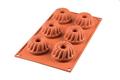 Stampo silicone 6 Mini Gugelhopf d.70mm h.36mm 80ml SF058 30.058.00.006