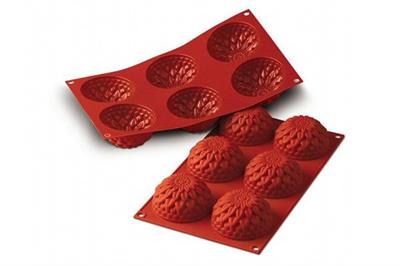 Stampo silicone 6 Dalie grandi d.78mm h.40mm 115ml SF078 30.078.00.0060