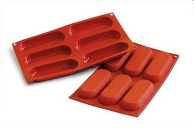 Stampo silicone 6 Savoiardi mm.127,5x47x17h  SF103 36.103.00.0060