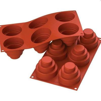 Stampo silicone 6 Mini Wonder Cake d.75mm h.60mm  SF148  36.148.00.0060