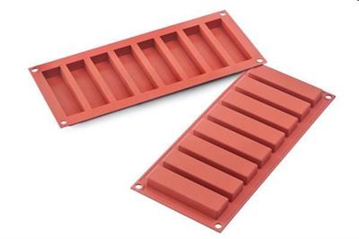 Stampo silicone 8 Slim Bar mm.10x265x16h    SF184 36.184.00.0060