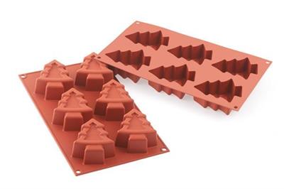 Stampo silicone 6 Xmas Tree mm.88x72x33,5h 100ml  SF202 36.202.00.0060