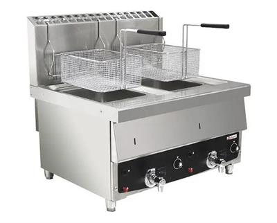 Friggitrice a gas da banco GT 10+10 a 2 vasche da 10+10lt 13Kw H8260200