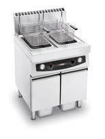 Friggitrice a gas GPL GT 17+17 1+1 cesto cm.70x70x110h 24,0Kw  H8220007