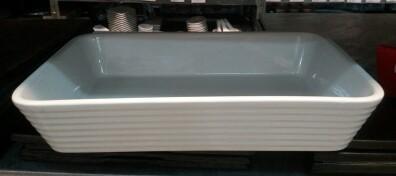 Pirofila rettangolare bianco cm.30,0x20,0x6,0h  2490000