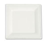 Piatto Quadro 26 Byò 50pz cm.26,0x26,0 h.2,0cm biocompostabile 510007