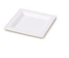 Piatto Quadro 16 Byò 50pz cm.16,0x16,0 h.2,0cm biocompostabile  510009