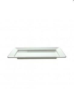 Piatto rettangolare cm.71x41 Show bianco   SO934710BIA