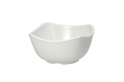 Ciotola quadra cm.15,0x15,0x6,0h Show Plate bianco  S0904150BIA