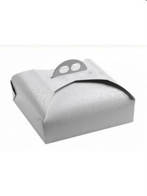 Scatola torta bianco ramage cm.31x31  V9M64831