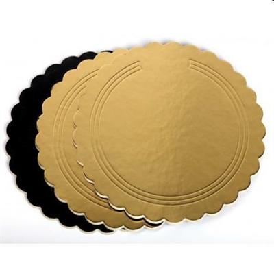 Dischi oro/nero d.40cm festonati art.40   V9L42013