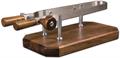 Morsa prosciutto inox base legno noce cm.60x24x16h   A1465000