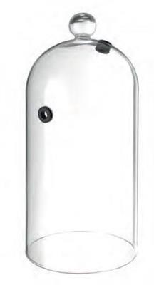 Campana vetro con sfiato d.13  h.28,2 cm   199657