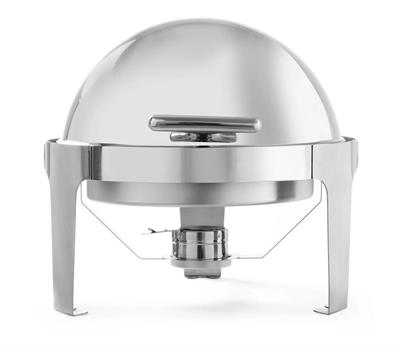 Chafing Dish rolltop inox rotondo da 5,6lt cm.51x54x48h   470312