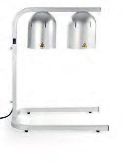 Scaldavivande 2 lampade infrarossi cm.45,3x36x79h CE 230V 500W   273906