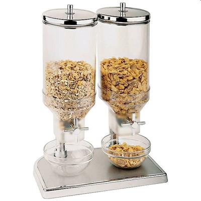 Distributore cereali doppio lt.4,5x2 cm.22x35x52h   41810-09