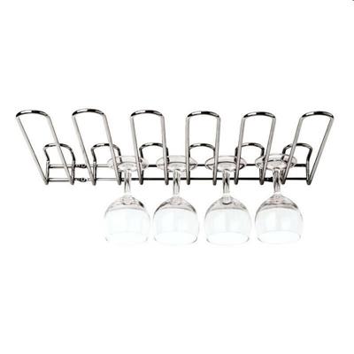Rastrelliera inox bicchieri cm.45x31,6x5,5h fissaggio sospeso  44060-01