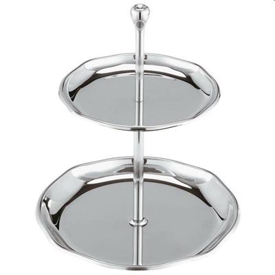 Alzata cioccolatini 2P inox h.20,0cm d.12,0cm d.16,0cm  66339-02