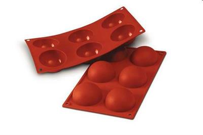 Stampo in silicone 6 Semi Sfere d.70mm h.3mm   SF002  30.002.00.0060