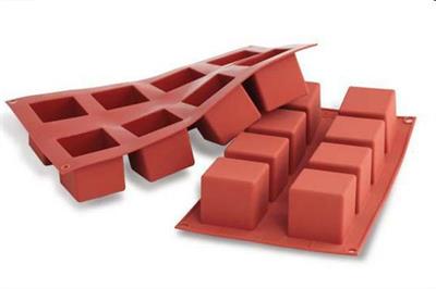 Stampo in silicone 8 Cubi mm.50x50x50h  SF104 36.104.00.0060
