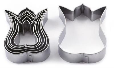 Kit 7pz taglia pasta liscio tulipano  CUT17L7