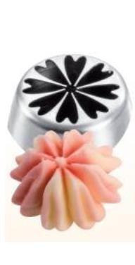 Bocchetta inox floreale  BX0054