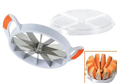 Tagliamelone inox Jumbo 12 fette d.19cm     021710