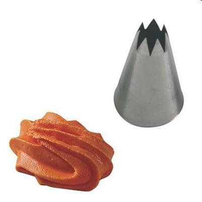 Bocchetta inox foro stella d.11mm base d.30mm h.50mm  BS 111