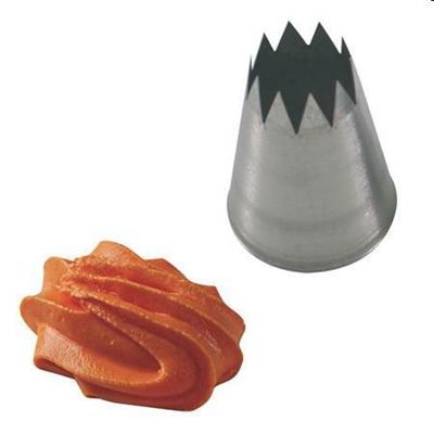 Bocchetta inox foro stella d.18mm base d.35mm h.50mm  BS 118