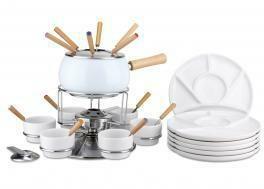 Fonduta smalto bianco lucido set da 29pz    070631