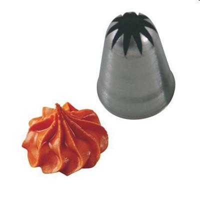 Bocchetta inox foro stella chiusa d.12mm base d.35mm h.50mm  BC 330