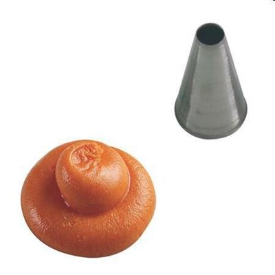 Bocchetta inox foro tondo d.11mm base d.30mm h.50mm  BT 211