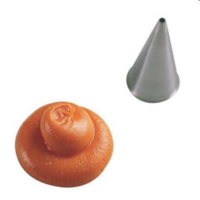 Bocchetta inox foro tondo d.7mm base d.25mm h.45mm  BT 207