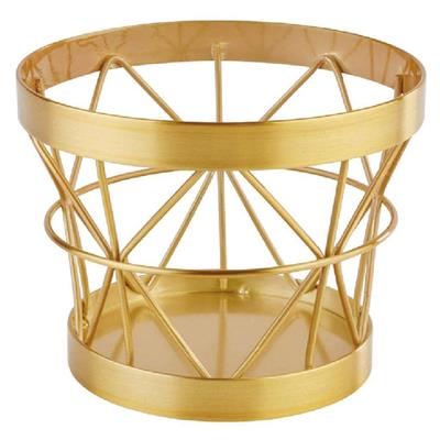 Cesto Alzata d.10,5cm h.8cm inox cromato oro  44476-52  FP