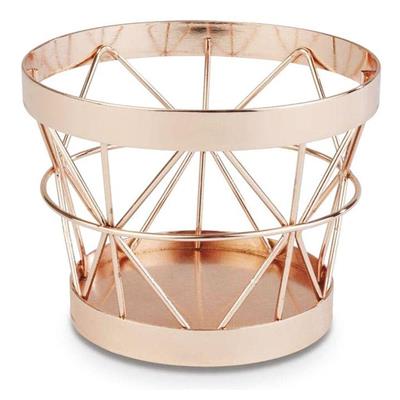 Cesto Alzata d.10,5cm h.8cm inox rame  44476-53  FP