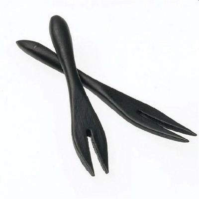 Forchettina Sushi bamboo L.9cm 12pz nero  S0032.Z
