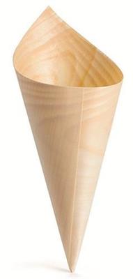Cono in legno d.7cm h.19,5cm. 50pz.  S0048