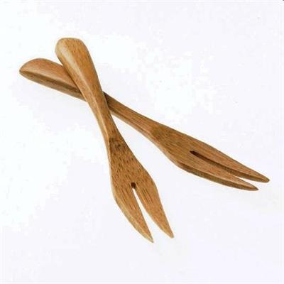Forchettina Sushi bamboo L.9cm 12pz naturale  S0032