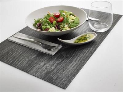 Tovaglietta polipropilene Linea Wood nero cm.30x45  T2214.Z12