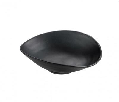 Coppetta ovale melamina cm.18x15x5,5h nera  T8201