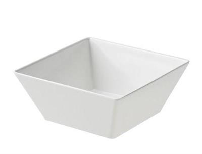 Insalatiera quadra melamina bianca cm.24x24x10h.  T8441