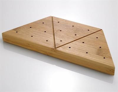 Supporto spiedini bamboo 18/fori cm.24x10x2  (pz.3) S0077