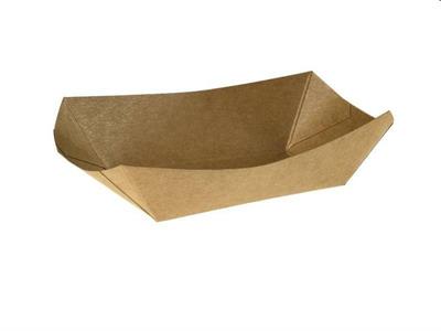 Vaschetta fritti Kraft/PE avana 125pz mm.130x85x35h 200ml  H0752